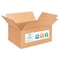 Idl Packaging 14 in x 10 in x 6 in Shipping Box, Kraft, Corrugate, Single Wall, 200#, 5 PK B-14106-5 - alternate 1